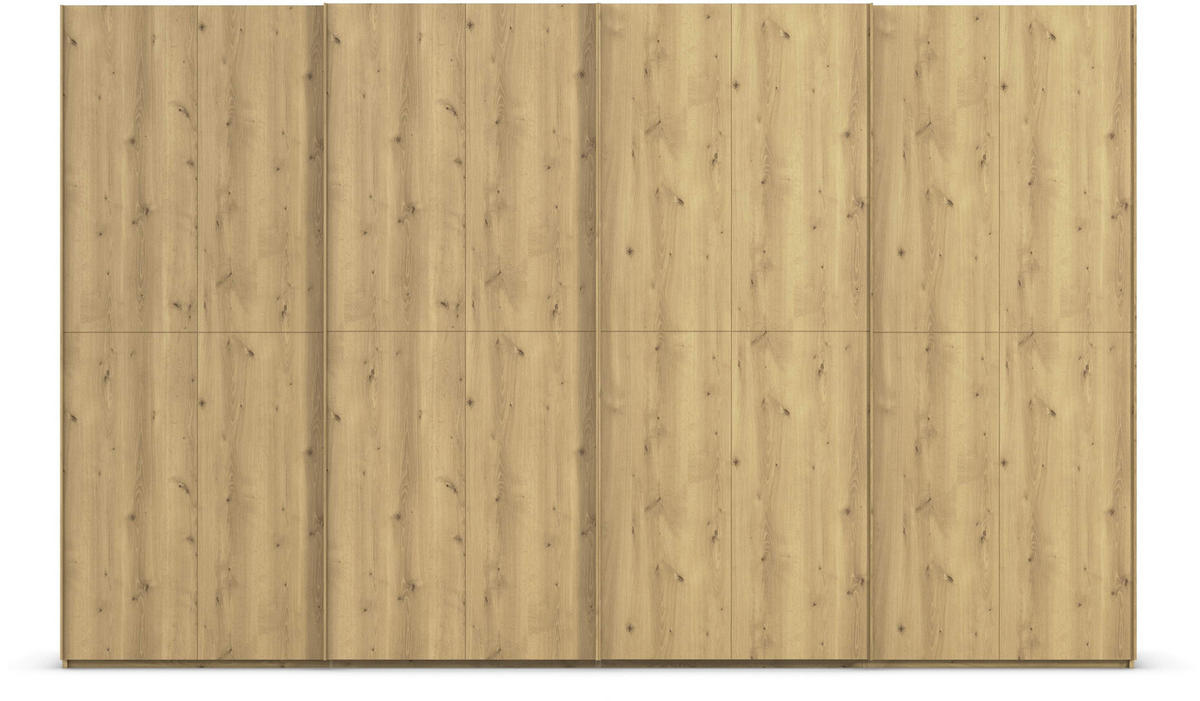 SCHWEBETÜRENSCHRANK 360/223/68 cm 4-türig Eichefarben  - Eichefarben, Design, Holz/Holzwerkstoff (360/223/68cm) - Novel