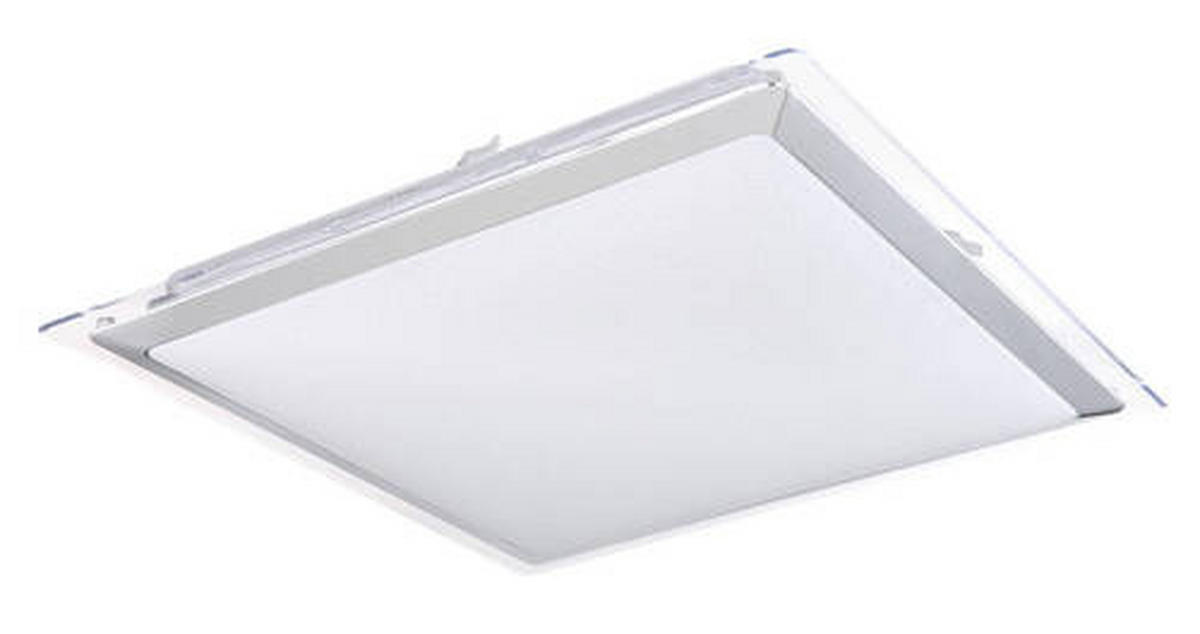 STROPNA LED-SVETILKA     3000-6000 K 230 V  - barve niklja/bela, Basics, kovina/umetna masa (55/55/8cm)