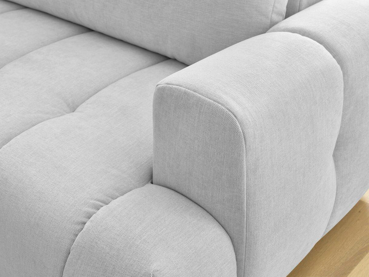 ECKSCHLAFSOFA FUJI Leinenoptik Hellgrau  inkl.  - Hellgrau/Schwarz, MODERN, Kunststoff/Textil (204/282cm)