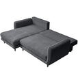 ECKSOFA in Struktur Grau  - Schwarz/Grau, KONVENTIONELL, Holz/Textil (170/247cm) - Carryhome