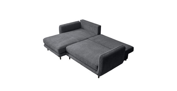 ECKSOFA in Struktur Grau  - Schwarz/Grau, KONVENTIONELL, Holz/Textil (170/247cm) - Carryhome