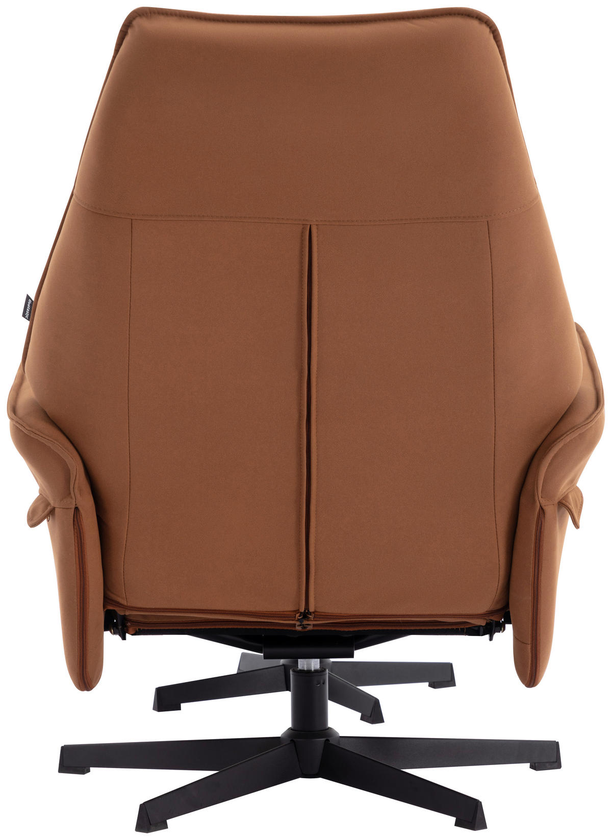 RELAXSESSELSET Mikrofaser    - Currygelb/Schwarz, Design, Textil/Metall (77/109/86cm) - Livetastic