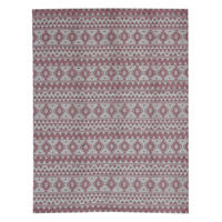 FLACHWEBETEPPICH  Wohnzimmer 160/230 cm Pink rechteckig  - Pink, Design, Textil (160/230cm) - Kayoom