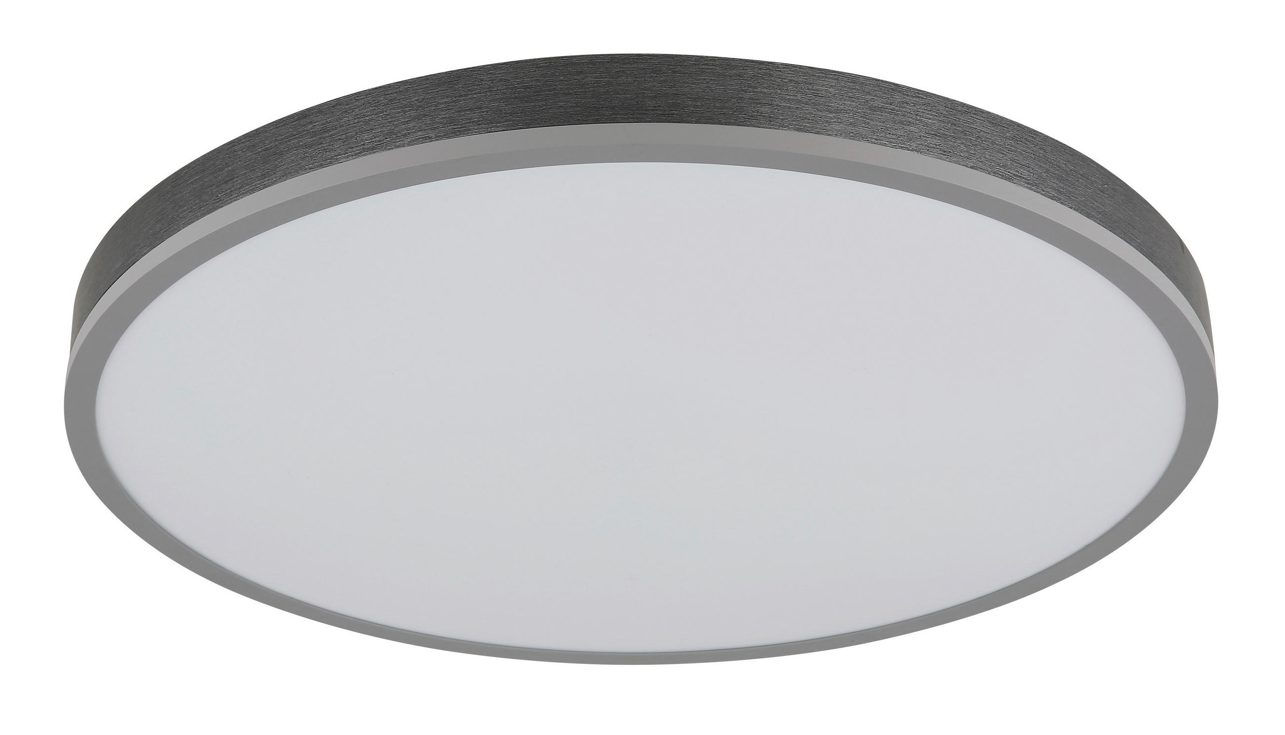 LED-DECKENLEUCHTE 60/8,5 cm   - Dunkelgrau/Silberfarben, Basics, Kunststoff/Metall (60/8,5cm) - Globo