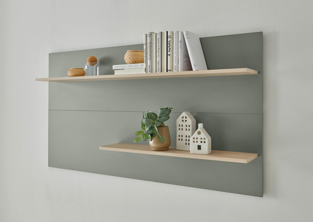  150/80/20 cm  - Eichefarben/Grün, Design, Holzwerkstoff (150/80/20cm) - Modante