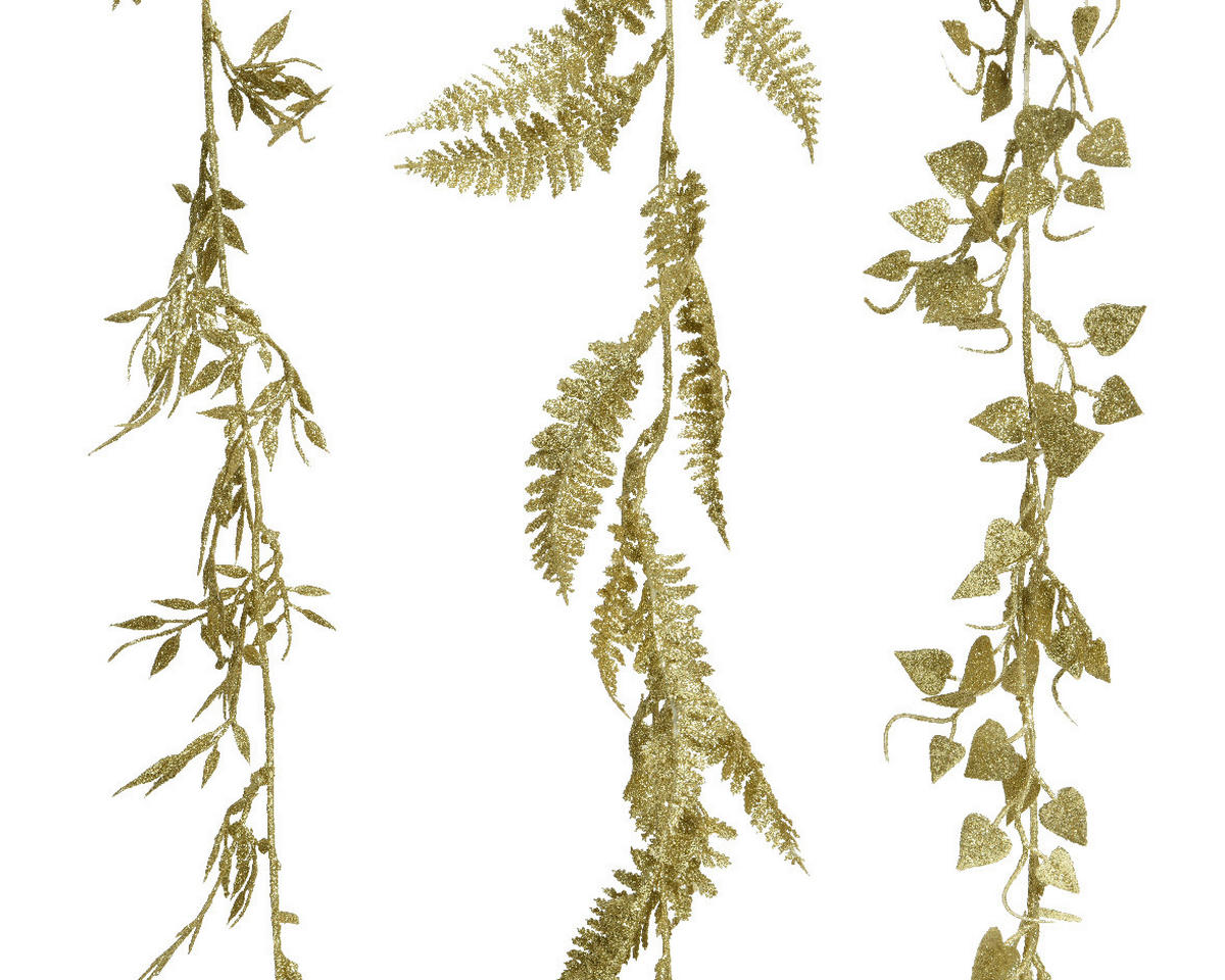 GIRLANDE  - Goldfarben, Basics, Kunststoff (180cm)