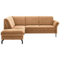 ECKSOFA in Flachgewebe Gelb  - Gelb/Schwarz, Konventionell, Textil/Metall (190/241cm) - Beldomo Comfort