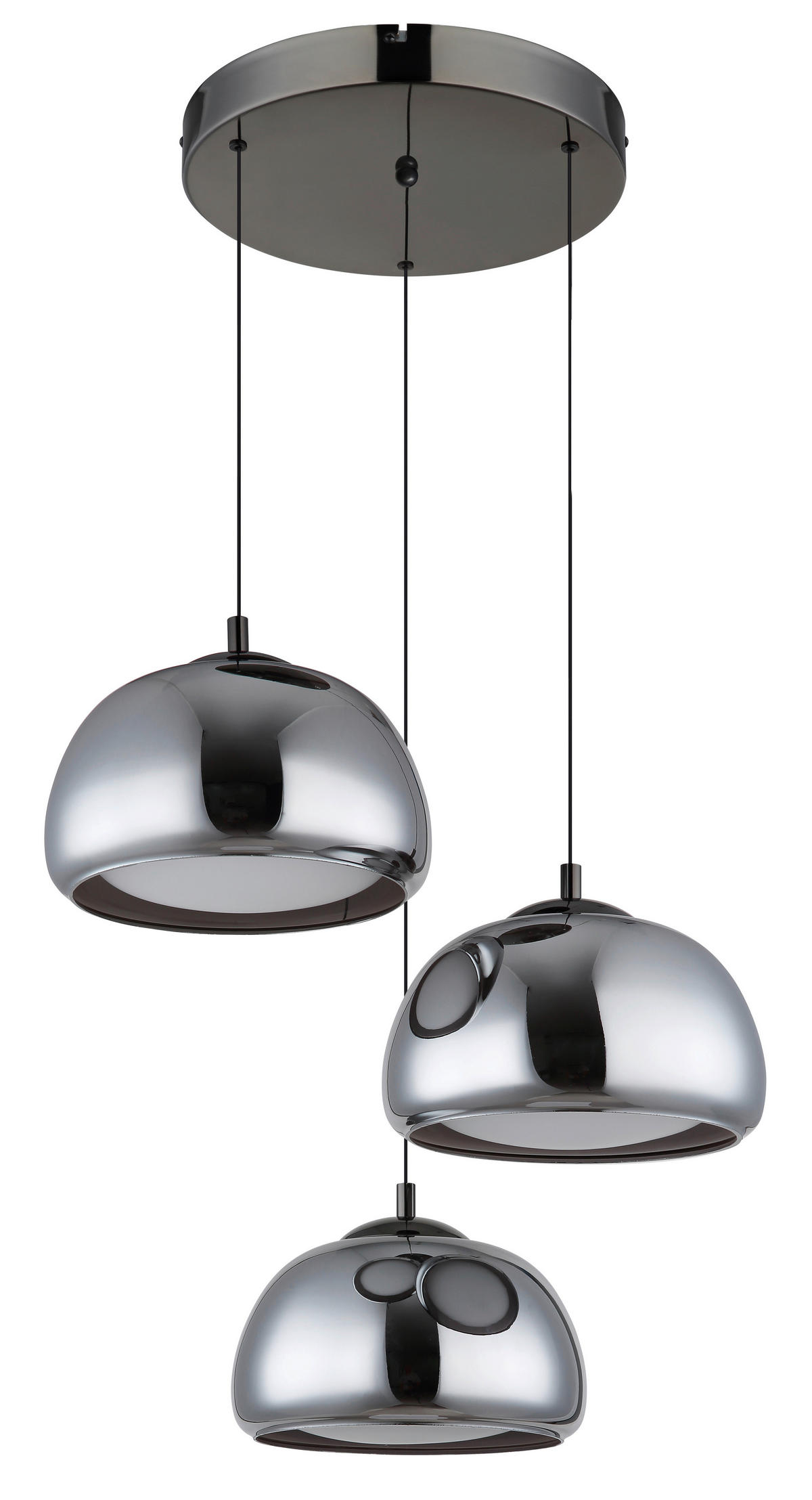 ZÁVĚSNÉ LED SVÍTIDLO, 50/150 cm  - šedá/bílá, Design, kov/plast (50/150cm) - Globo