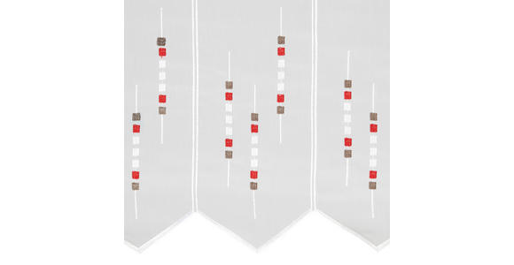 KURZGARDINE 90 cm   - Rot, KONVENTIONELL, Textil (90cm) - Esposa