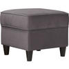 HOCKER Plüsch Dunkelgrau  - Dunkelgrau/Schwarz, Design, Holz/Textil (52/45/52cm) - MID.YOU