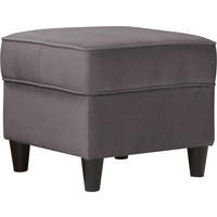 HOCKER in Textil Dunkelgrau  - Dunkelgrau/Schwarz, Design, Holz/Textil (52/45/52cm) - MID.YOU