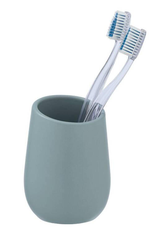 ZAHNPUTZBECHER Keramik  - Blau, Basics, Keramik (8/11/8cm) - Wenko