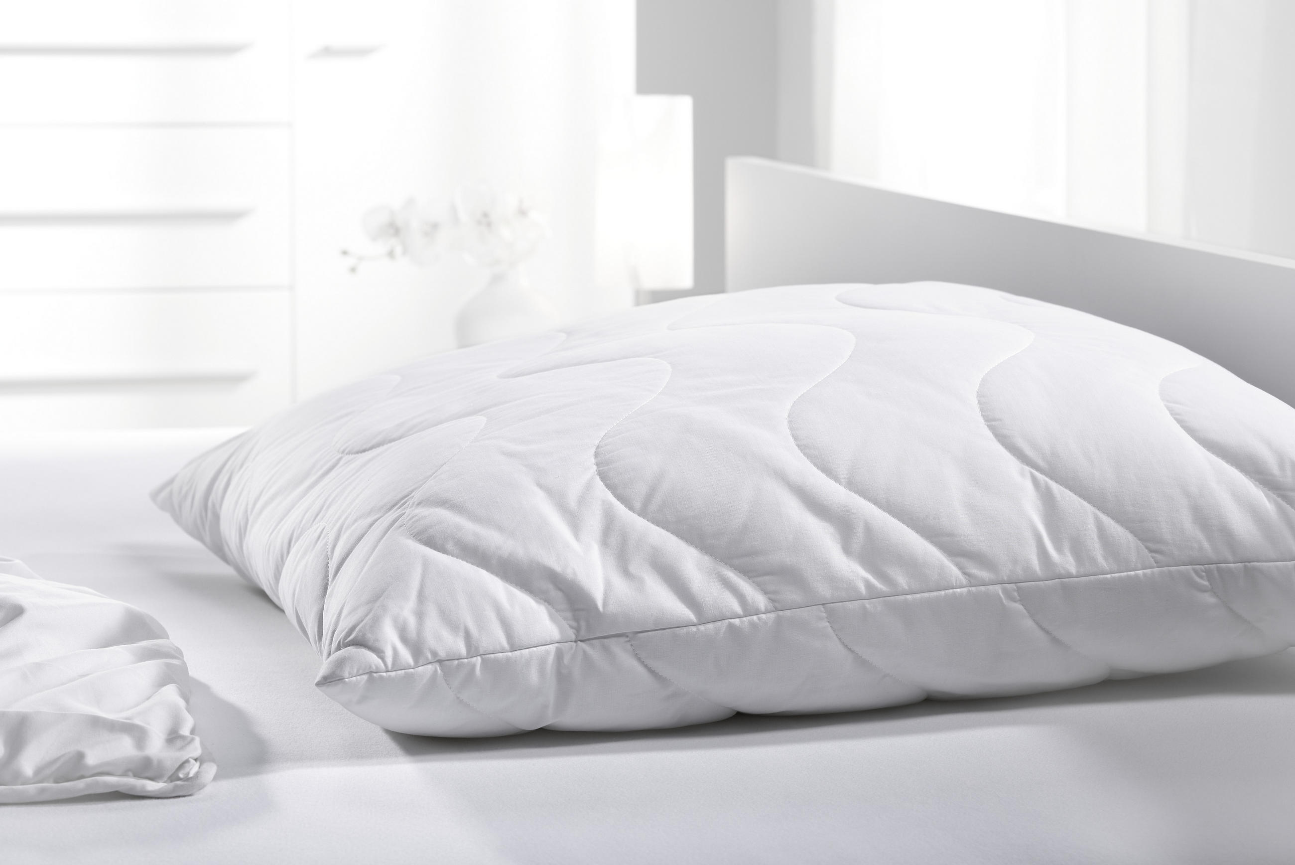 TÄCKE MED SÖMMAR 220/210 cm  - vit, Basics, textil (220/210cm) - Sleeptex