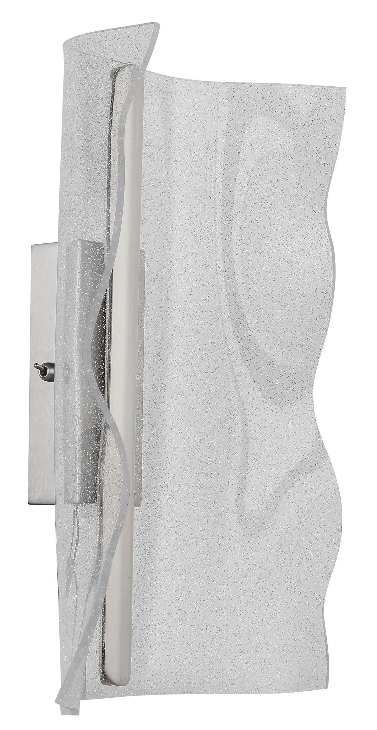 LED VÄGGLAMPA   - klar, Design, metall/plast (24/35/13cm) - Globo