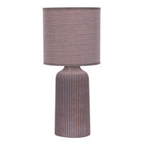TISCHLEUCHTE 20/45 cm   - Braun, Design, Keramik/Textil (20/45cm)