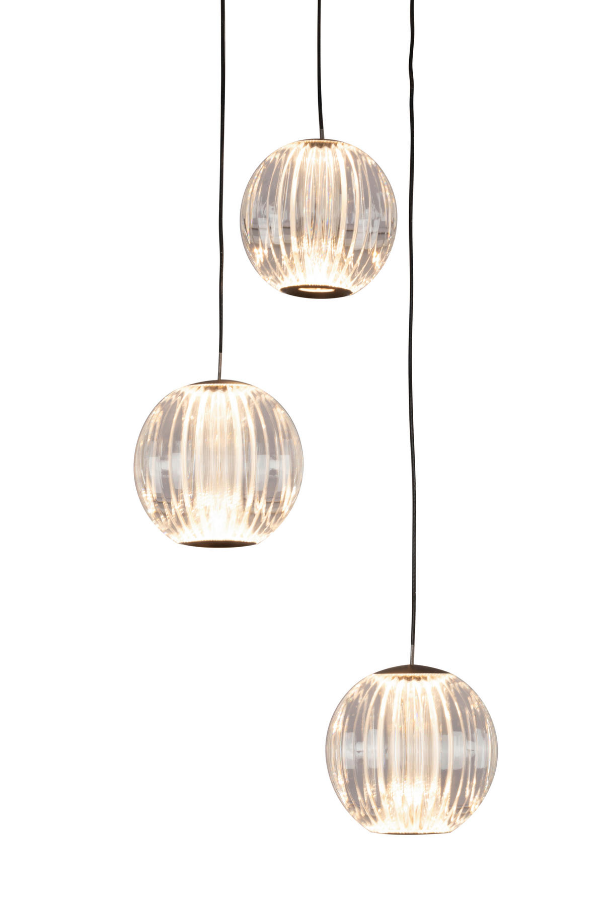 LED SVJETILJKA VISEĆA  25/150 cm      New York  - prozirno/crna, Design, metal/plastika (25/150cm) - Dieter Knoll