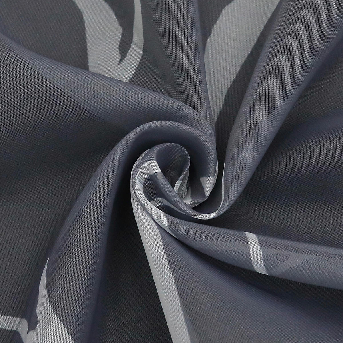 KURZGARDINE   90/60 cm   - Weiß/Grau, Basics, Textil (90/60cm) - Joyswahl