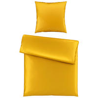 BETTWÄSCHE 2-teilig Segesta Satin 135/200 cm  - Goldfarben, MODERN, Textil (135/200cm) - Novel