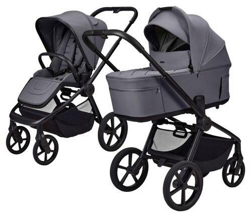 KOMBIKINDERWAGEN  Resea Fold   - Hellgrau/Braun, LIFESTYLE, Textil/Metall (116/57/94cm) - Moon