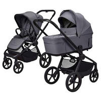 KOMBIKINDERWAGEN  Resea Fold   - Hellgrau/Braun, LIFESTYLE, Textil/Metall (116/57/94cm) - Moon