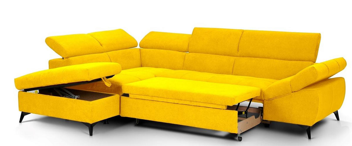 COLTAR EXTENSIBIL galben  - galben, Design (210/75/279cm) - Stylife