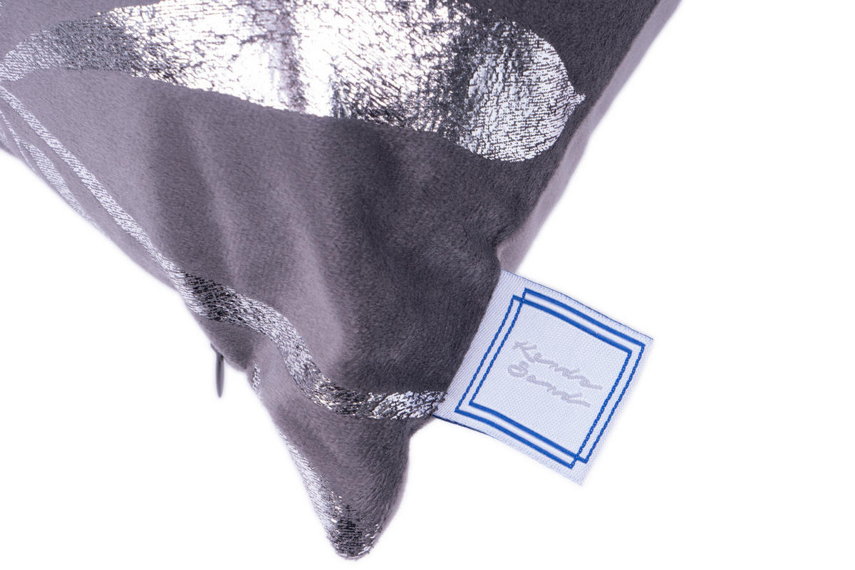 SADA DEKORAČNÝCH VANKÚŠOV 30x45/50x45 cm - grafitová/strieborná, Konventionell, textil (30x45/50x45cm)