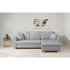 ECKSOFA in Hellgrau  - Buchefarben/Hellgrau, Design, Holz/Textil (266/161cm) - MID.YOU