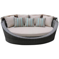 Pat terasă 220/154/140 cm  - maro deschis, Konventionell, plastic/metal (220/154/140cm) - Ambia Garden