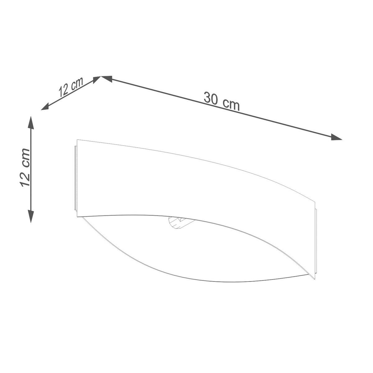 WANDLEUCHTE TONI 12/30/12 cm   - Schwarz, KONVENTIONELL, Metall (12/30/12cm)