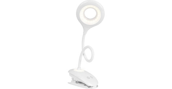 LED-KLEMMLEUCHTE - Weiß, Basics, Kunststoff (11/42/12cm) - Boxxx