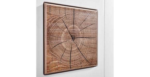 SIDEBOARD  in 180/98/43 cm  - Chromfarben/Eichefarben, KONVENTIONELL, Glas/Holz (180/98/43cm) - Hom`in