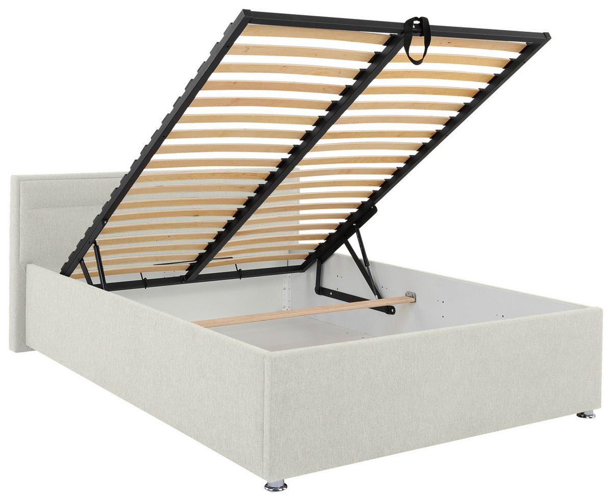 POLSTERBETT Lattenrost, Bettkasten Creme 140/200 cm  - Creme, MODERN, Holz/Kunststoff (140/200cm) - MID.YOU