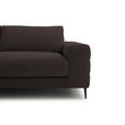 ECKSOFA  in Flachgewebe Braun  177/253 cm  - Schwarz/Braun, Design, Textil/Metall (177/253cm) - Dieter Knoll