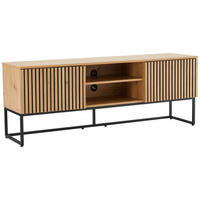 LOWBOARD Bueno 160/60/40 cm  - Schwarz/Eiche Artisan, Modern, Holzwerkstoff/Metall (160/60/40cm) - Xora