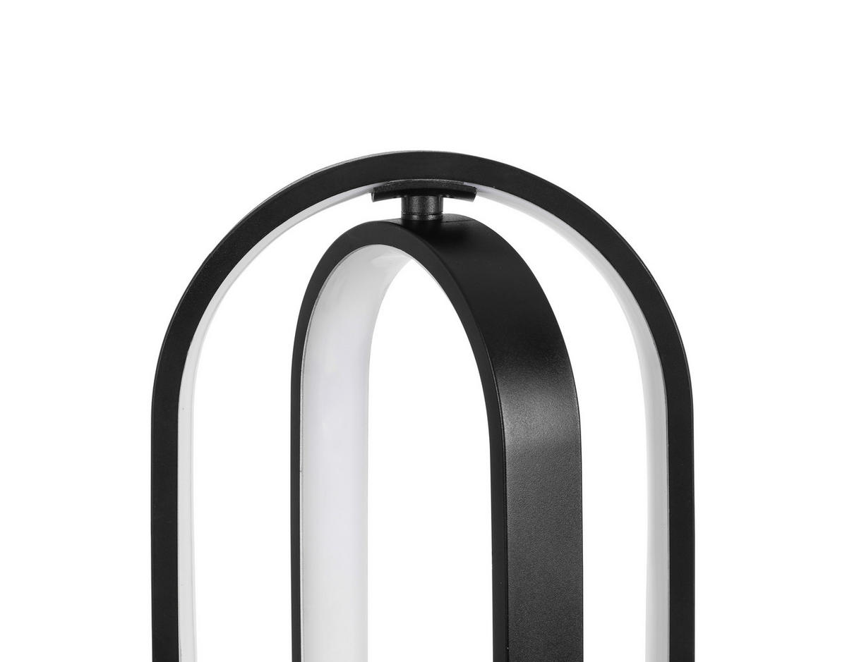 LED-TISCHLEUCHTE - Schwarz, Design, Kunststoff/Metall (21/50cm) - Novel