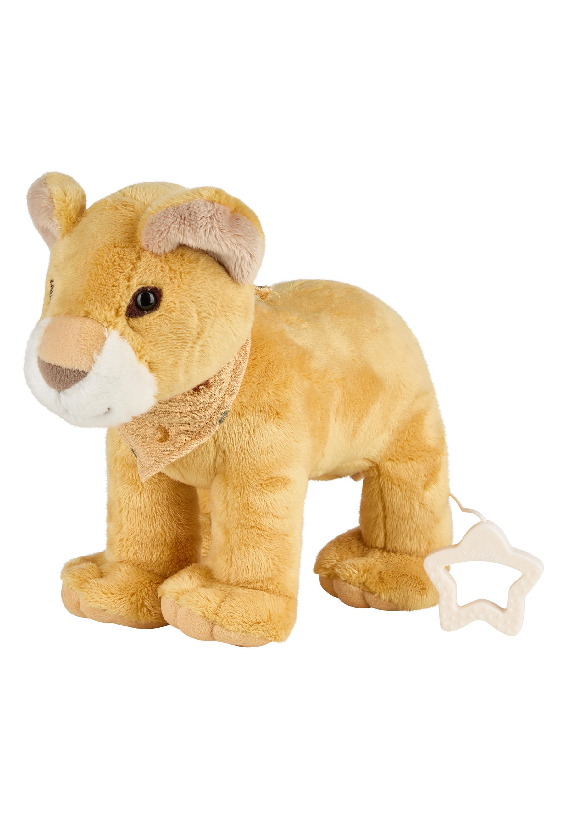 SPIELUHR Löwe Leo  - Hellgelb, Basics, Textil (22/25/9cm) - Sterntaler