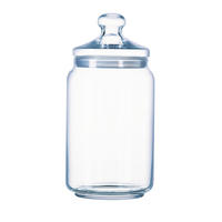 BORCAN DEPOZITARE  1 l  - maro/transparent, Basics, sticlă/hârtie (1l)
