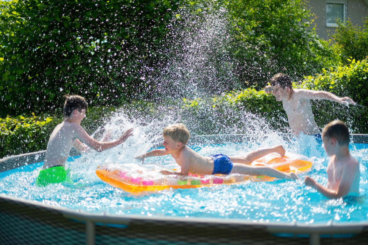 POOL PGP2Q01542D 457/106 cm  - Braun, KONVENTIONELL, Kunststoff (457/106cm)