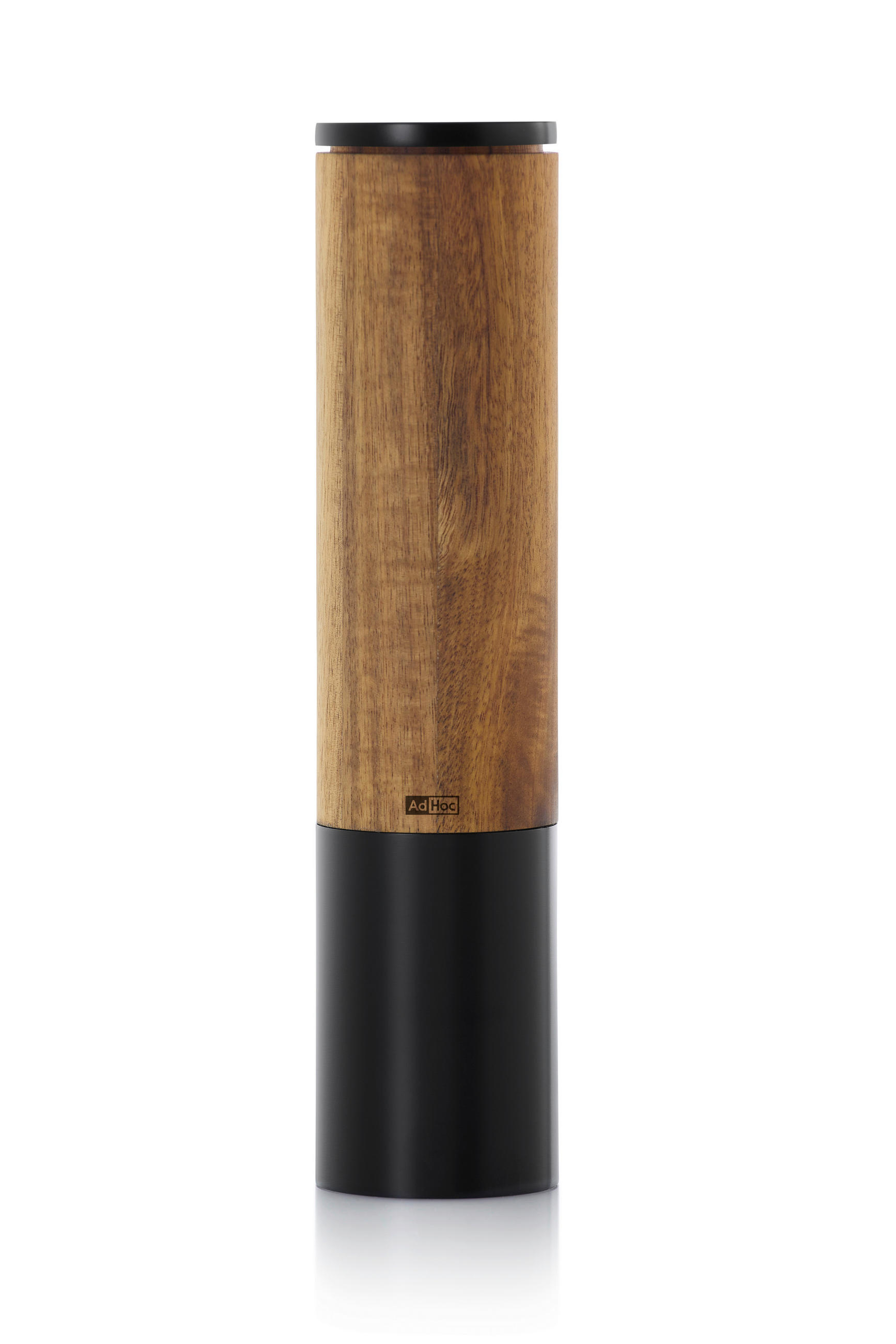 SALZ- ODER PFEFFERMÜHLE EMILL  - Schwarz/Akaziefarben, Design, Keramik/Kunststoff (5,1/22cm) - AdHoc
