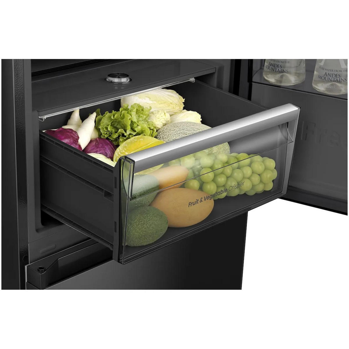 KÜHL-GEFRIER-KOMBINATION RB5K330GSFC  - Schwarz, Design, Metall - Hisense