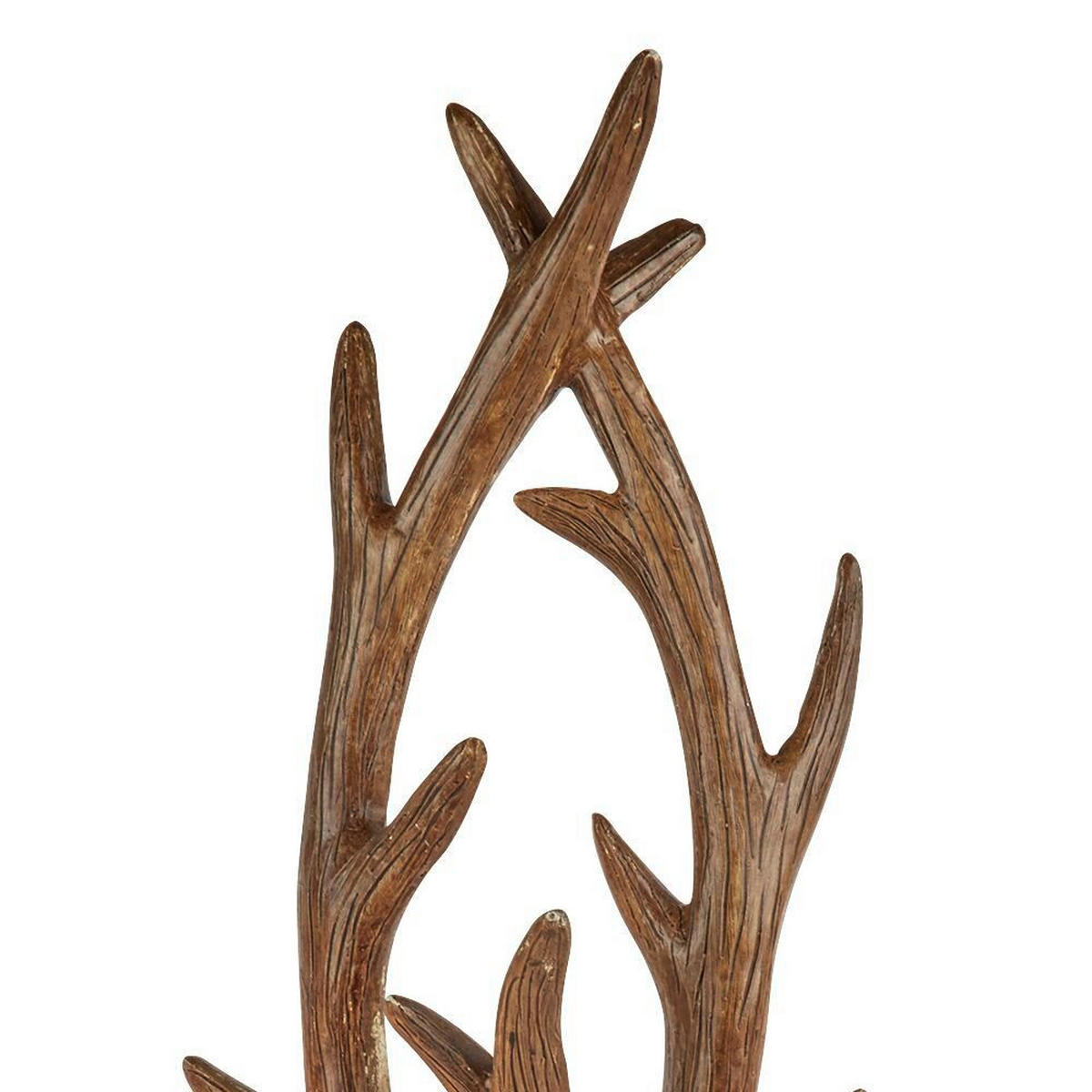 STENSKA SVETILKA  Stag 60 W///220-240 V/ - rjava, Trend, kovina/leseni material (36/46cm)