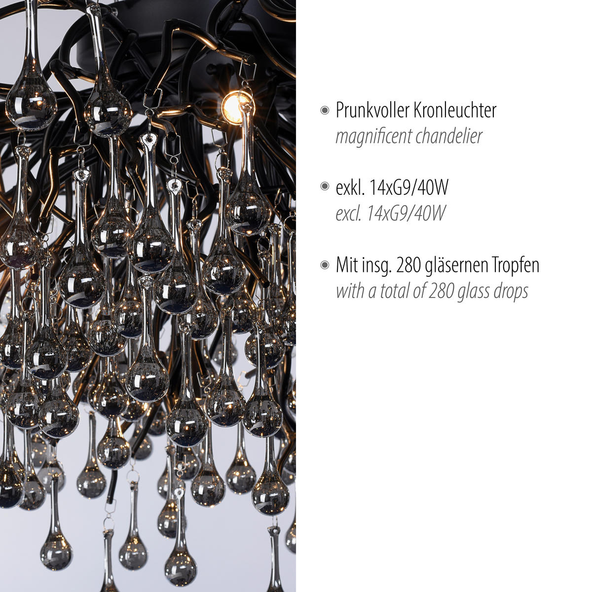 DECKENLEUCHTE Icicle 100/100/50 cm   - Design (100/100/50cm) - Paul Neuhaus