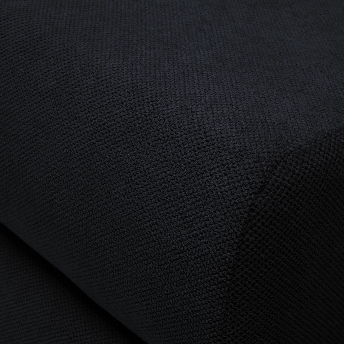 RÉCAMIERE in Flachgewebe Schwarz  - Schwarz, Design, Kunststoff/Textil (171/71-88/93cm) - Cantus