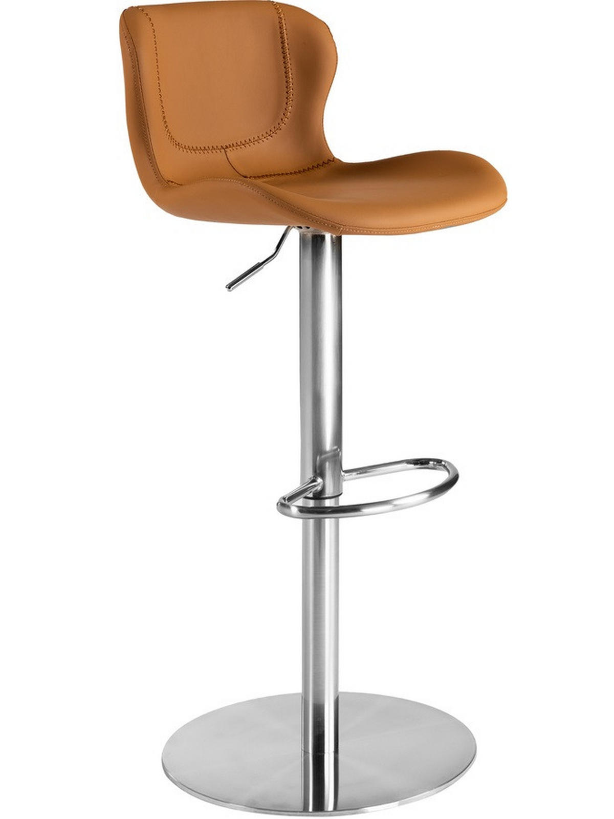 BARSTOL i brun, aluminiumfärg  - brun/aluminiumfärg, Design, metall/plast (46/104/36cm) - Best Price