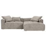 ECKSOFA  in Chenille Braun  276/170 cm  - Schwarz/Braun, KONVENTIONELL, Kunststoff/Textil (276/170cm) - Carryhome