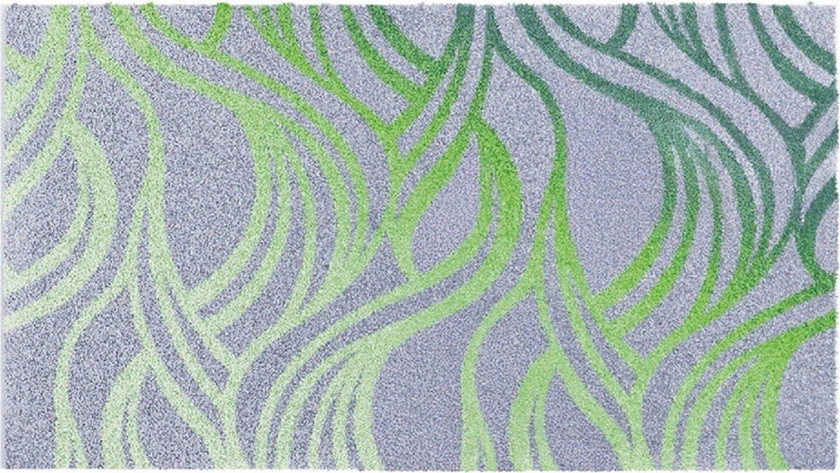 BADEMATTE Grün 70/120 cm  - Grün, Design, Kunststoff/Textil (70/120cm) - Grund