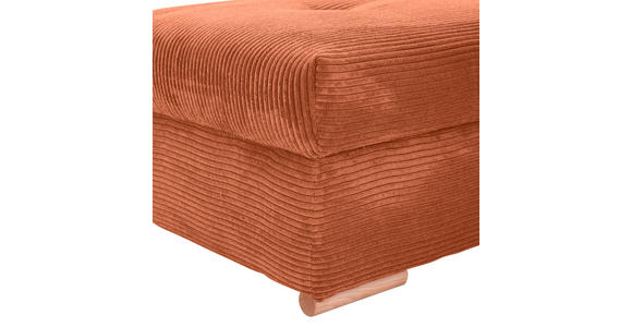 HOCKERBANK in Textil Rostfarben  - Eichefarben/Rostfarben, KONVENTIONELL, Holz/Textil (103/45/71cm) - Carryhome