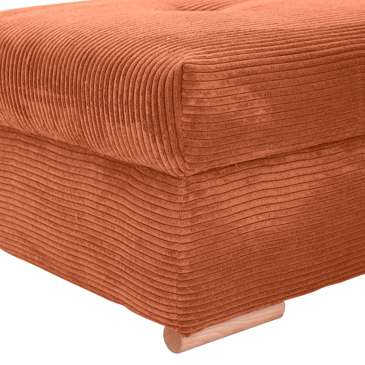 HOCKERBANK in Textil Rostfarben  - Eichefarben/Rostfarben, Konventionell, Holz/Textil (103/45/71cm) - Carryhome