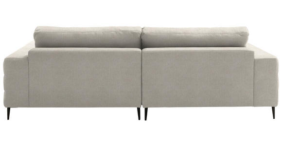 ECKSOFA  in Flachgewebe Naturfarben  177/253 cm  - Schwarz/Naturfarben, Design, Textil/Metall (177/253cm) - Dieter Knoll