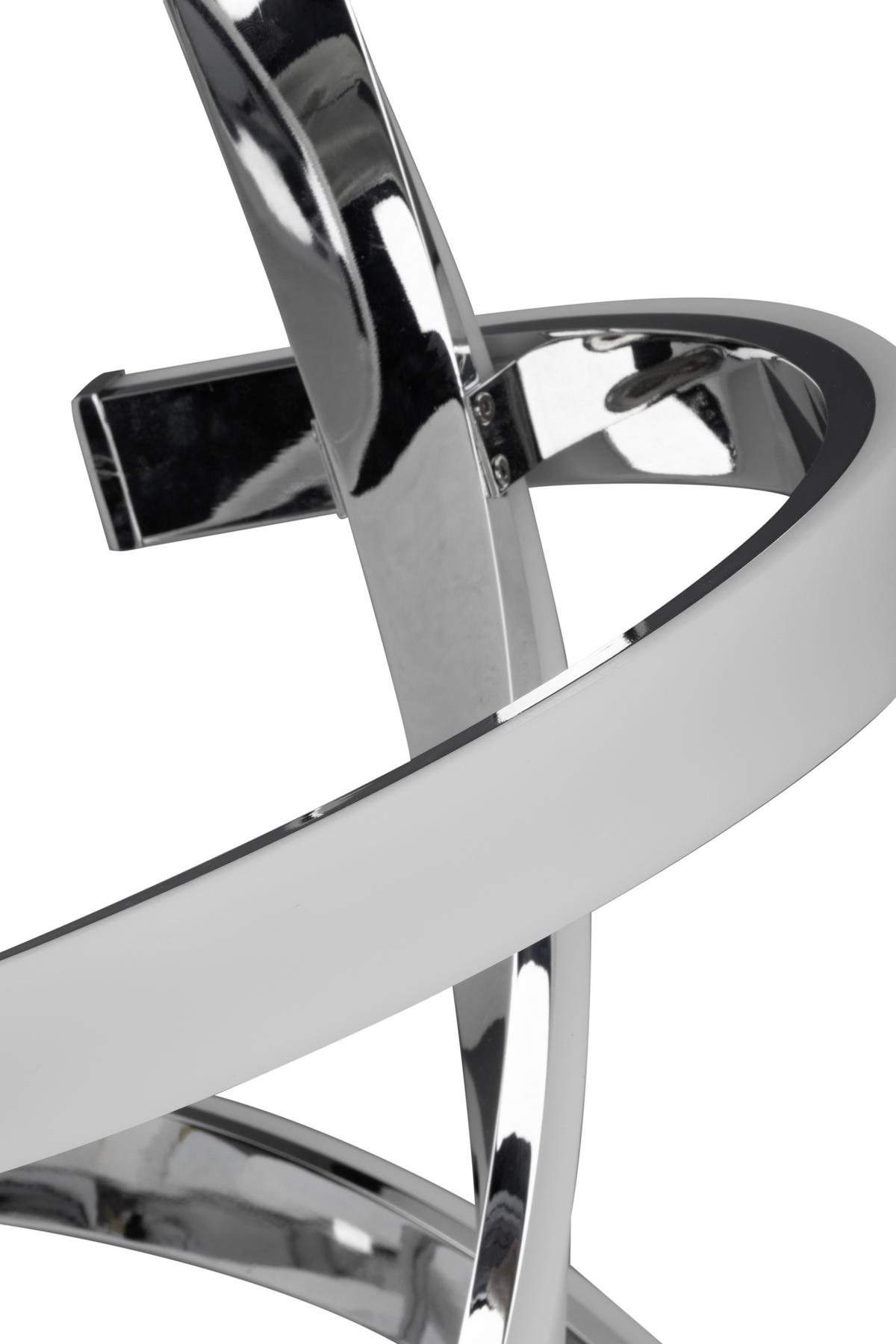 LED-STEHLEUCHTE Indigo 25/137 cm  - Chromfarben/Weiß, Design, Kunststoff/Metall (25/137cm) - Dieter Knoll